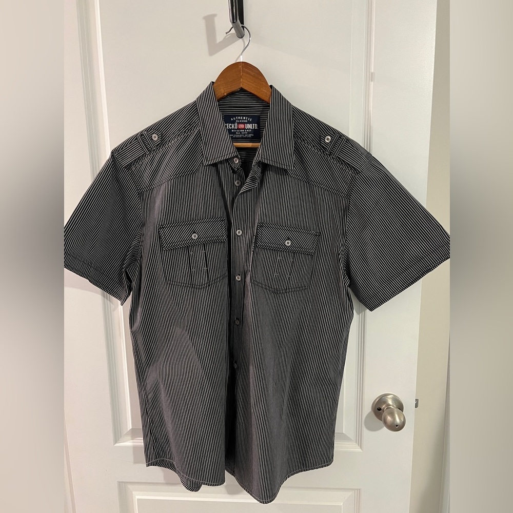 Y2K Ecko Unlimited Short Sleeve Shirt XL